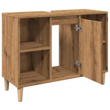 vidaXL Bathroom Cabinet Artisian Oak 80x33x60 cm Engineered Wood