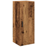 vidaXL Wall Mounted Cabinet Old Wood 34.5x34x90 cm Engineered Wood