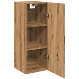 vidaXL Wall Mounted Cabinet Artisian Oak 34.5x34x90 cm Engineered Wood