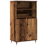 vidaXL Highboard Old Wood 60x36x110 cm Engineered Wood