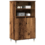 vidaXL Highboard Old Wood 60x36x110 cm Engineered Wood