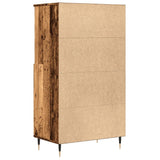 vidaXL Highboard Old Wood 60x36x110 cm Engineered Wood