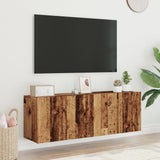 vidaXL TV Cabinets Wall-mounted 2 pcs Old Wood 60x30x41 cm