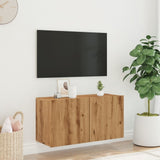 vidaXL TV Cabinet Wall-mounted Artisian Oak 80x30x41 cm