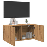 vidaXL TV Cabinet Wall-mounted Artisian Oak 80x30x41 cm