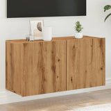 vidaXL TV Cabinet Wall-mounted Artisian Oak 80x30x41 cm