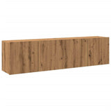 vidaXL TV Cabinets Wall-mounted 2 pcs Artisian Oak 80x30x41 cm