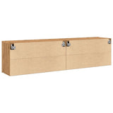 vidaXL TV Cabinets Wall-mounted 2 pcs Artisian Oak 80x30x41 cm