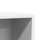 vidaXL Cat Litter Box Enclosure White 60x40x40 cm Engineered Wood