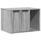 vidaXL Cat Litter Box Enclosure Grey Sonoma 60x40x40 cm Engineered Wood