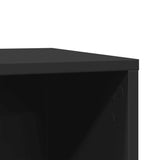 vidaXL Cat Litter Box Enclosure Black 80x50x45 cm Engineered Wood