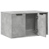 vidaXL Cat Litter Box Enclosure Concrete Grey 80x50x45 cm Engineered Wood