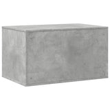 vidaXL Cat Litter Box Enclosure Concrete Grey 80x50x45 cm Engineered Wood