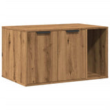 vidaXL Cat Litter Box Enclosure Artisian Oak 80x50x45 cm Engineered Wood