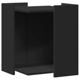 vidaXL Cat Litter Box Enclosure Black 42x42x51 cm Engineered Wood