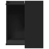 vidaXL Cat Litter Box Enclosure Black 42x42x51 cm Engineered Wood