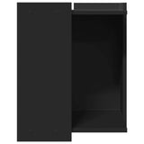 vidaXL Cat Litter Box Enclosure Black 42x42x51 cm Engineered Wood