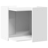 vidaXL Cat Litter Box Enclosure White 53x53x51 cm Engineered Wood