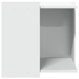 vidaXL Cat Litter Box Enclosure White 53x53x51 cm Engineered Wood