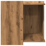 vidaXL Cat Litter Box Enclosure Artisian Oak 53x53x51 cm Engineered Wood