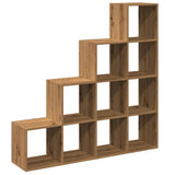 vidaXL Room Divider Bookcase 4-Tier Artisan Oak 131.5x29x131.5 cm Engineered Wood