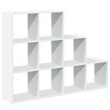 vidaXL Room Divider Bookcase 3-Tier White 137.5x29x103.5 cm Engineered Wood