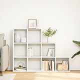 vidaXL Room Divider Bookcase 3-Tier White 137.5x29x103.5 cm Engineered Wood