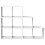 vidaXL Room Divider Bookcase 3-Tier White 137.5x29x103.5 cm Engineered Wood