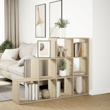 vidaXL Room Divider Bookcase 3-Tier Sonoma Oak 137.5x29x103.5 cm Engineered Wood