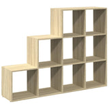 vidaXL Room Divider Bookcase 3-Tier Sonoma Oak 137.5x29x103.5 cm Engineered Wood