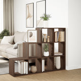 vidaXL Room Divider Bookcase 3-Tier Brown Oak 137.5x29x103.5 cm Engineered Wood