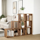 vidaXL Room Divider Bookcase 3-Tier Old Wood 137.5x29x103.5 cm Engineered Wood