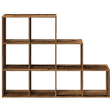 vidaXL Room Divider Bookcase 3-Tier Old Wood 137.5x29x103.5 cm Engineered Wood