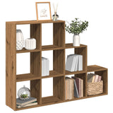 vidaXL Room Divider Bookcase 3-Tier Artisan Oak 137.5x29x103.5 cm Engineered Wood