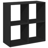 vidaXL Room Divider Bookcase Black 69.5x29x69.5 cm Engineered Wood