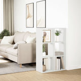 vidaXL Room Divider Bookcase White 69.5x29x103.5 cm Engineered Wood