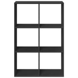 vidaXL Room Divider Bookcase Black 69.5x29x103.5 cm Engineered Wood