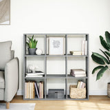 vidaXL Room Divider Bookcase Concrete Grey 102x29x103.5 cm Engineered Wood