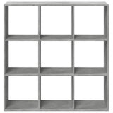 vidaXL Room Divider Bookcase Concrete Grey 102x29x103.5 cm Engineered Wood