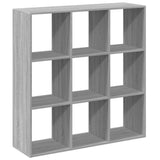 vidaXL Room Divider Bookcase Grey Sonoma 102x29x103.5 cm Engineered Wood