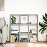 vidaXL Room Divider Bookcase Grey Sonoma 102x29x103.5 cm Engineered Wood