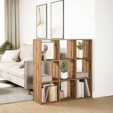 vidaXL Room Divider Bookcase Artisan Oak 102x29x103.5 cm Engineered Wood