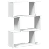 vidaXL Room Divider Bookcase 3-Tier White 70x24x97 cm Engineered Wood