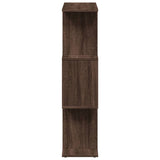 vidaXL Room Divider Bookcase 3-Tier Brown Oak 70x24x97 cm Engineered Wood