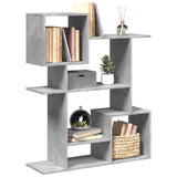 vidaXL Room Divider Bookcase Concrete Grey 92x29x112 cm Engineered Wood