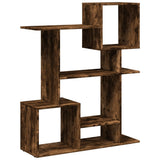 vidaXL Room Divider Bookcase Smoked Oak 92x29x112 cm Engineered Wood