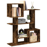 vidaXL Room Divider Bookcase Smoked Oak 92x29x112 cm Engineered Wood