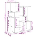 vidaXL Room Divider Bookcase Old Wood 92x29x112 cm Engineered Wood