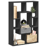 vidaXL Bookcase Black 63x20x90 cm Engineered Wood