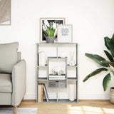 vidaXL Bookcase Concrete Grey 63x20x90 cm Engineered Wood